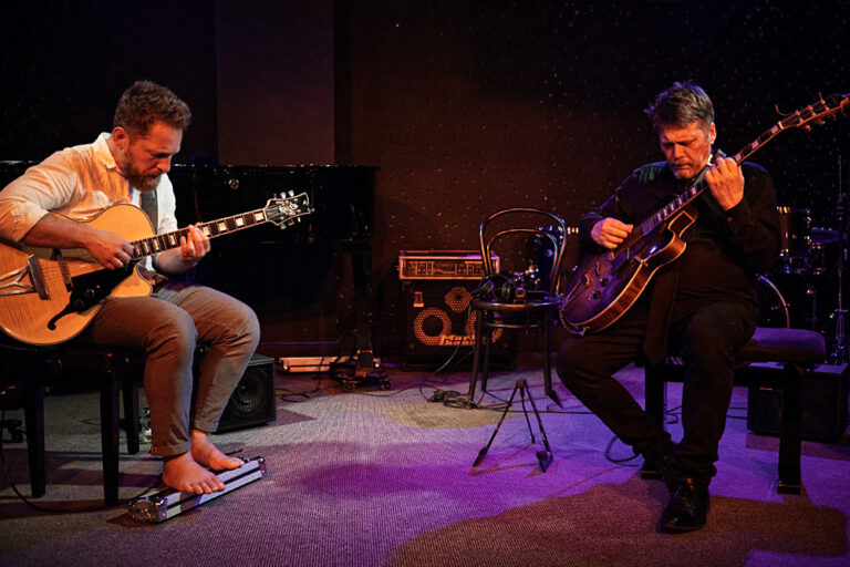 Libor Šmoldas and Nigel Price at the Old Lady, Prague