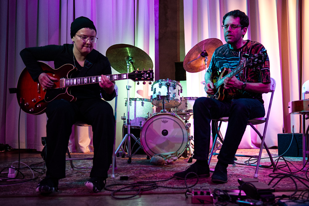 A duo performance during Young Artists Stage Café Anežka — 9/6/2026