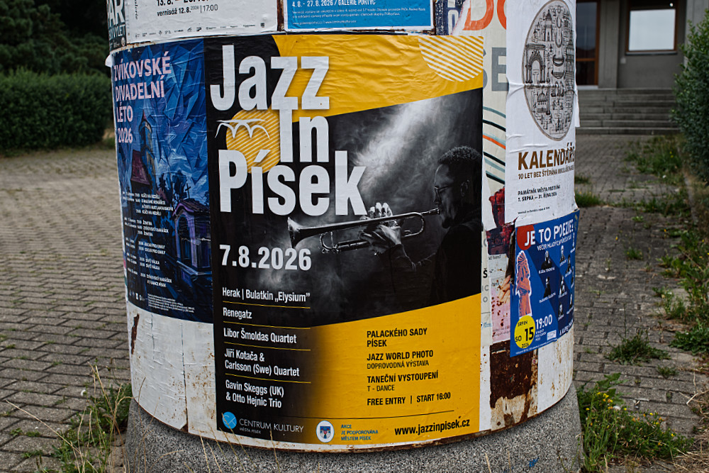 The official poster for Jazz in Pisek 2026